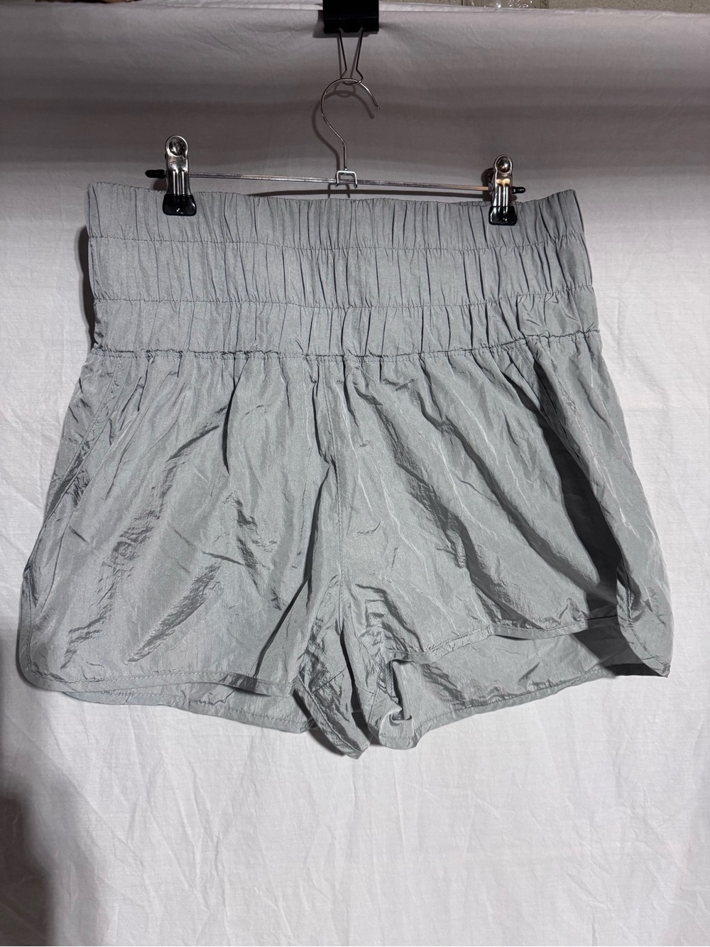 Free People Movement The Way Home Silver shorts Size Large